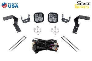 Ford Ranger LED Light Pods - Diode Dynamics - Stage Series Ditch Light Kit - Yellow - `19-`23